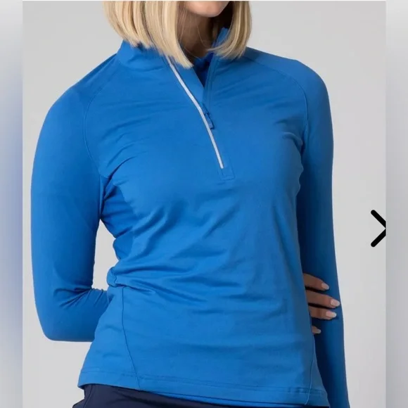 Levelwear Energy Half-Zip Royal Blue Size Large - Picture 3 of 5